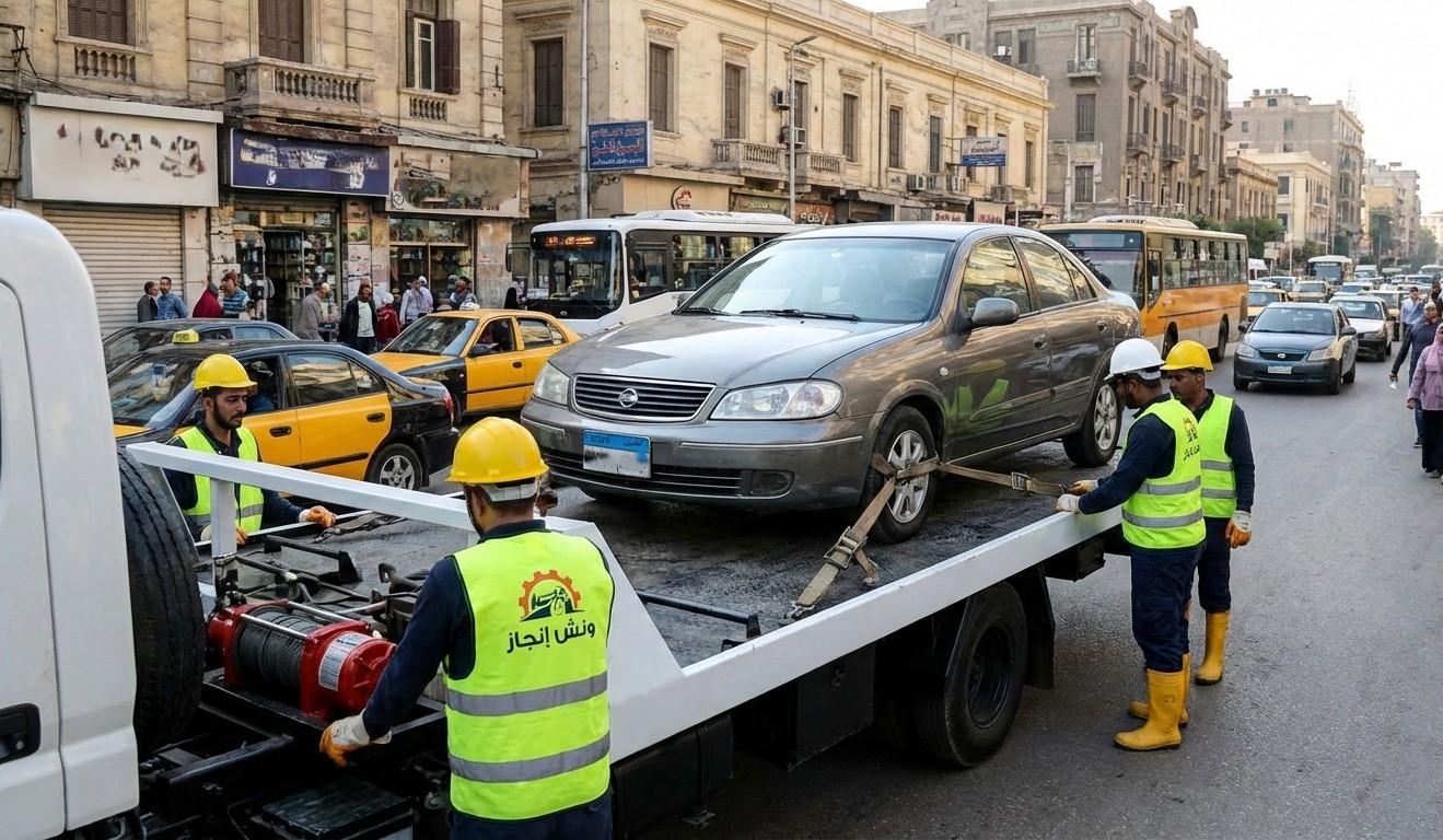 ونش إنقاذ سيارات معطلة